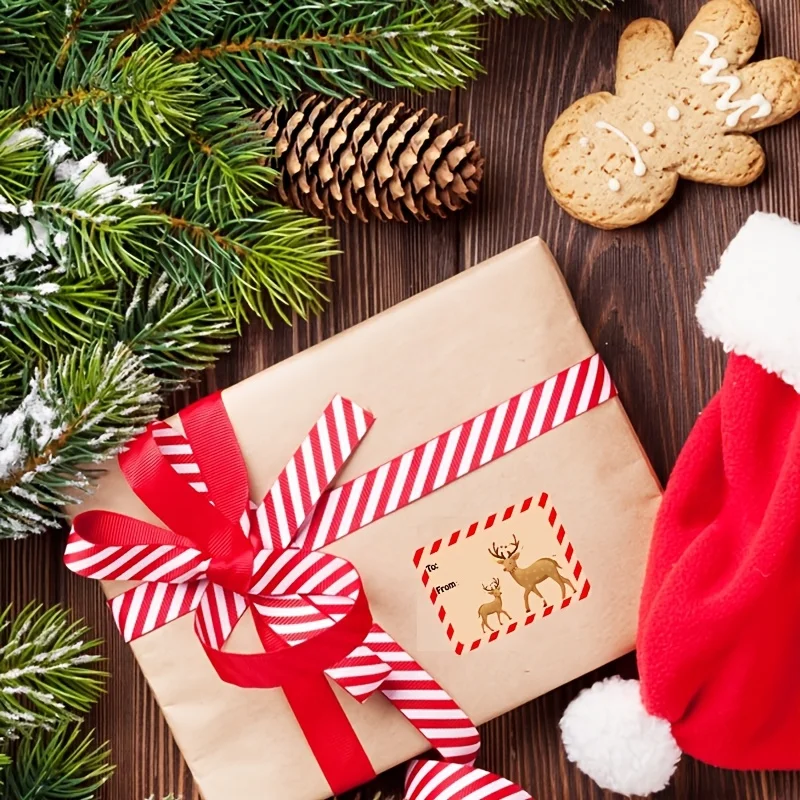 200Pcs Christmas Decor Gift Series Self‑adhesive Sticker Labels Holiday Decoration DIY Sealing Stickers - Image 3
