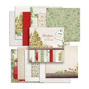 2023 new DIY christmas style Scrapbooking paper pack of 24 sheets handmade craft paper craft Background pad
