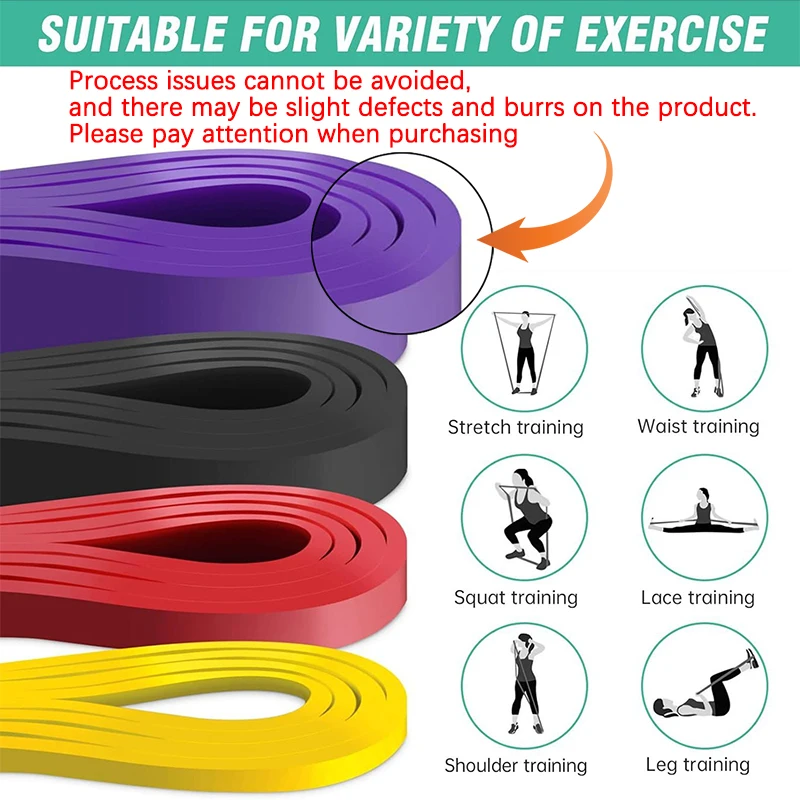20~230lbs Heavy-Duty Resistance Band Agility Training Workout Gym Equipment Yoga Pilates Accessories Rubber Band Home Gym - Image 3
