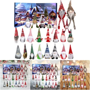 2024 Christmas Gnome Holidays Advent Calendar 24 Days Xmas Countdown Calendar Christmas Countdown Calendar for Kids Boys Girls