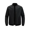 2024 Spring and Autumn New Baseball Collar Short Loose Solid Color Jacket Men's Business Casual Thin Coat Trend