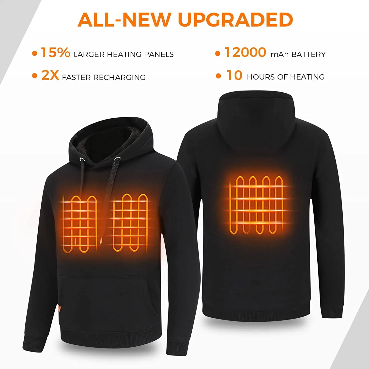 2024 Women USB Heating Hoodies men Vintage Gothic Heated Jacket Long Sleeve Streetwear Loose Coats Harajuku Sweatshirts - Image 6