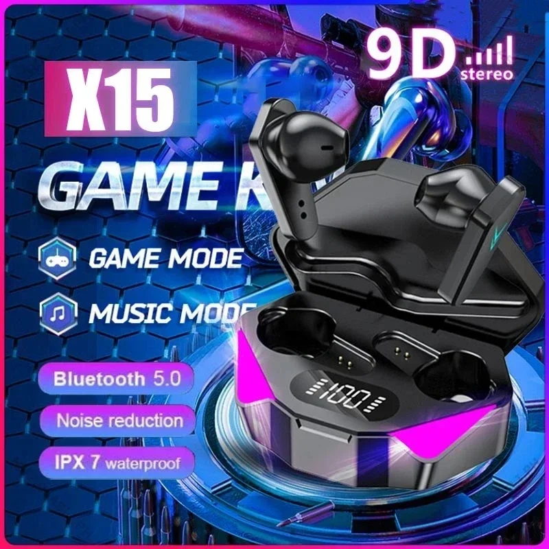 2025 New TWS Wireless Earphone 5.3 bluetooth Headphone Low Latency Earbud Esport Gaming Headset Gamer with Mic For xiaomi iphone - Image 2