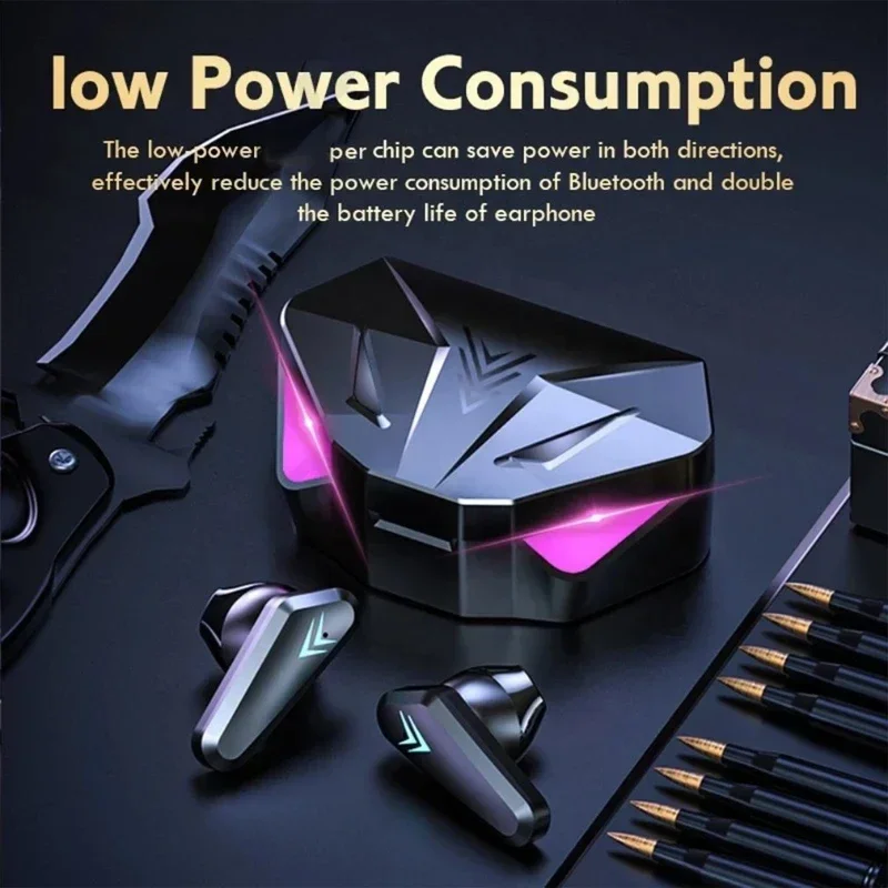 2025 New TWS Wireless Earphone 5.3 bluetooth Headphone Low Latency Earbud Esport Gaming Headset Gamer with Mic For xiaomi iphone - Image 6