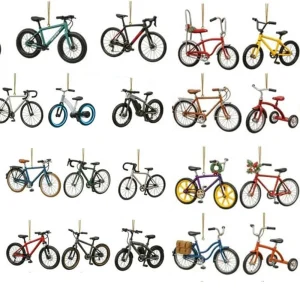 2026 Bicycle-Themed Advent Calendar 24-Day Christmas Countdown With 24 Ornaments Cycling-Themed Holiday Gift Set For Home Decor