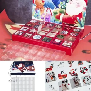 2026 Christmas Puzzle Calendar 24 Days DIY Empty Christmas Gift Box Arrival Festival Calendar Box Xmas Advent Calendar Empty Kid