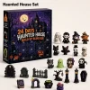 2026 Halloween Advent Calendar 24 Days Countdown 24pcs Horror Movie Mini Figures Set Desktop Home Party Decoration Surprise Gift