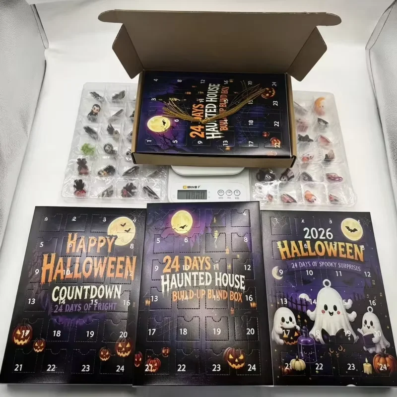 2026 Halloween Advent Calendar 24 Days Countdown 24pcs Horror Movie Mini Figures Set Desktop Home Party Decoration Surprise Gift - Image 4