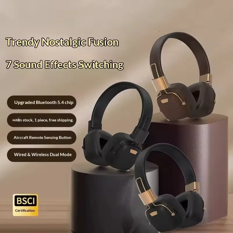 2026 NEW M11 Foldable Wireless Bluetooth Headsets Headset Gamer Choice Retro Over Ear Headphones DJ Stereo Sounds Bluetooth - Image 2