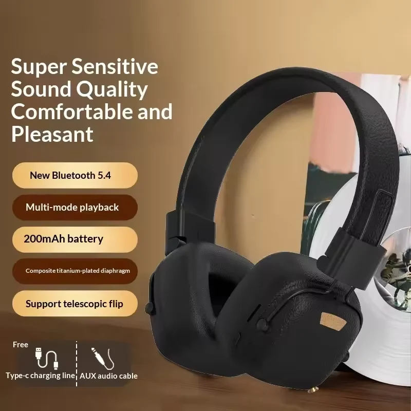2026 NEW M11 Foldable Wireless Bluetooth Headsets Headset Gamer Choice Retro Over Ear Headphones DJ Stereo Sounds Bluetooth