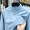 2026new high-end brand men's women's long sleeve zipper jacket autumn fashion exquisite Embroidery waterproof wear-resistant top