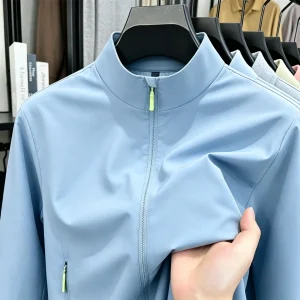 2026new high-end brand men's women's long sleeve zipper jacket autumn fashion exquisite Embroidery waterproof wear-resistant top