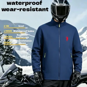 2026new high-end brand men's women's long sleeve zipper jacket autumn fashion exquisite Embroidery waterproof wear-resistant top