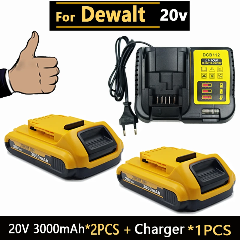 20V DCB203 Rechargeable Li-ion Battery 3.0Ah For Dewalt Tools DCB205 DCB182 DCB206 DCB204 DCB200 DCB180 DCD DCF DCG Series