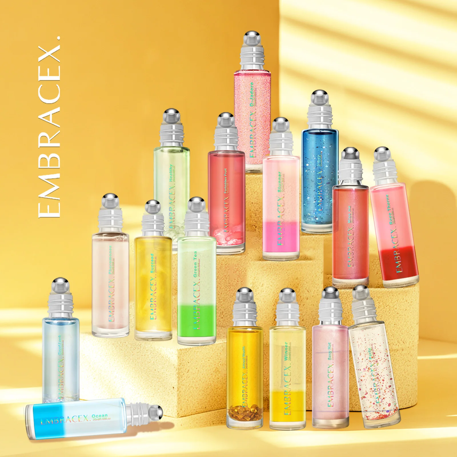 20ml Roller Fragrance Oils DIY Candle Portable Pack Long Lasting Fragrance Gifts