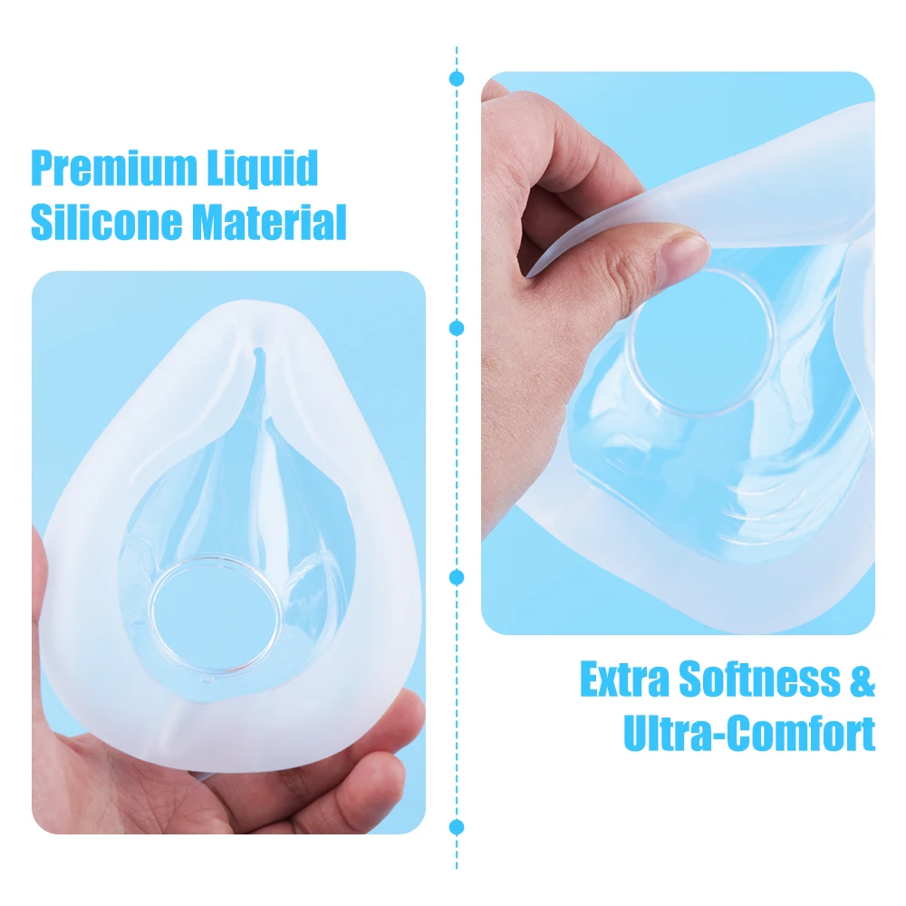 2/1 Pack CPAP Mask for AirFit F20 Full Face Mask Replacement, Covers Nose Mouth, Compatible with AirFit F20, Prevent Sleep Apnea - Image 6