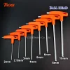 2/2.5/3/4/5/6/8/10mm Ball/Flat Head Hex Key Allen Wrench Hand Tool Universal Quick Snap Adapter Chrome Vanadium Steel Hexagona