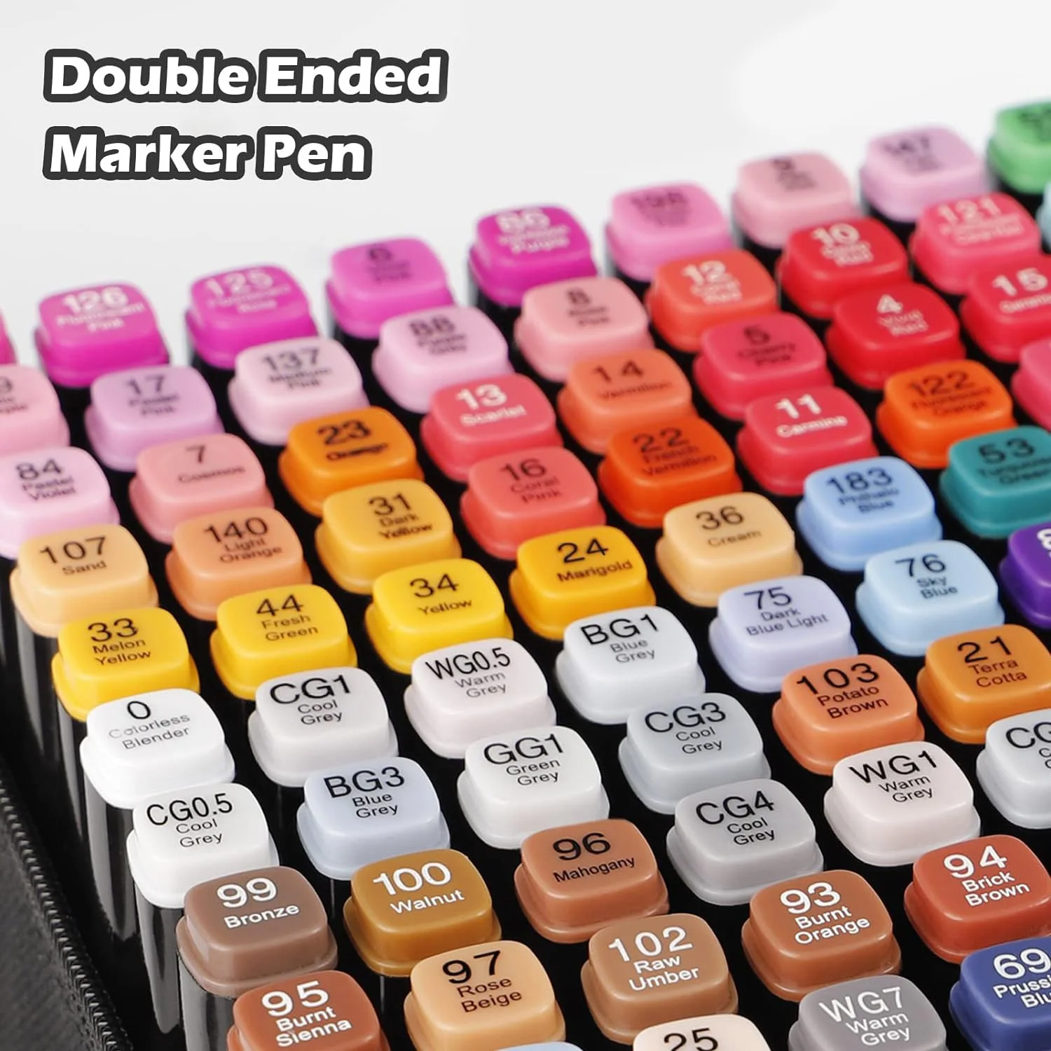 24-262 Colors Alcohol Drawing Markers Dual Tip Permanent Art Sketch Markers for Illustration School Supplied - Image 4