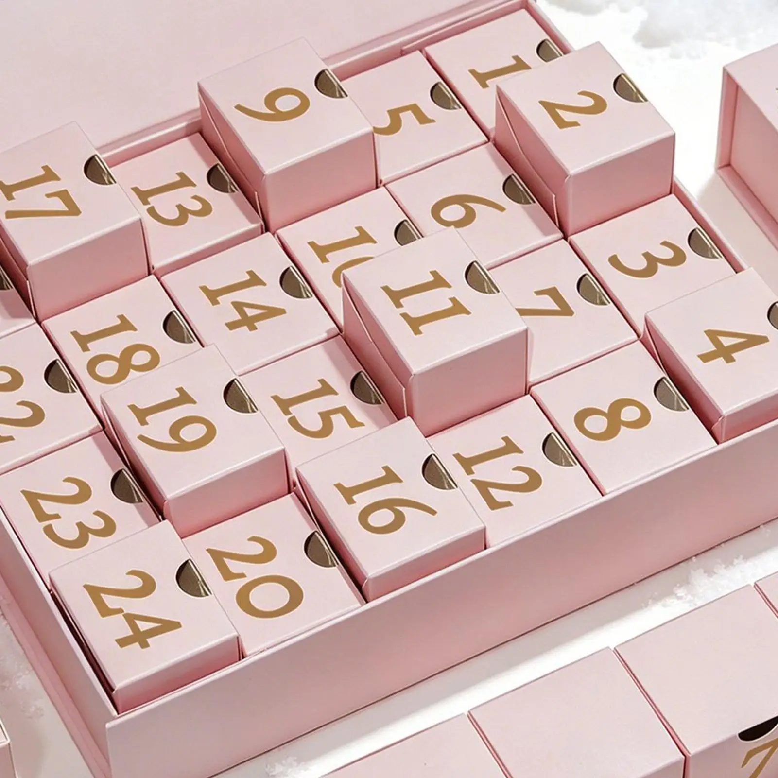 24-slot Christmas Countdown Calendar Box 24 Days DIY Reusable Empty Party Favors Funny Home Decoration Party Props - Image 4