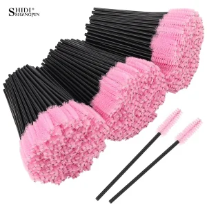 25/50/100 Pcs Eyelashes Brush Mascara Wand Applicator Eyelashes Extension Makeup Eyebrow Beauty Brushes Sets Make Up Tools