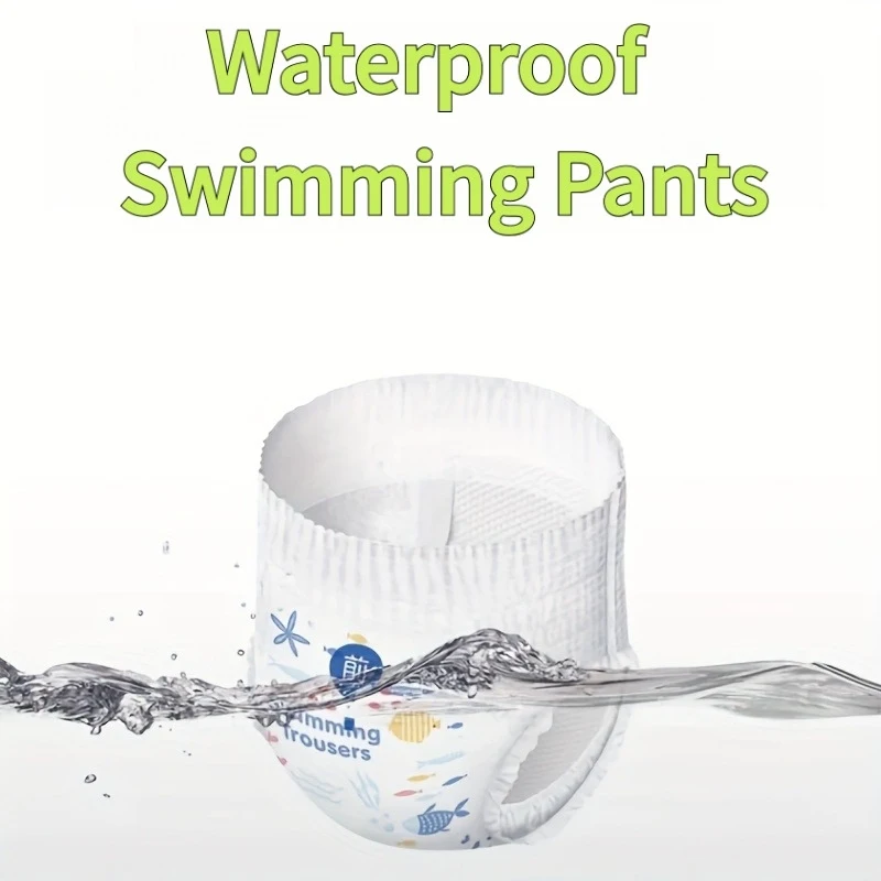 27lbs+ 18kg+ Size XXL/6 3Pcs Diapers Baby Disposable Waterproof Infant Swimming Pants Leak Proof Independent Packaging Hygieni - Image 3