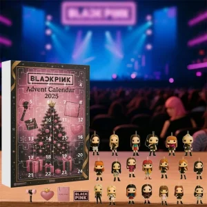 2D Acrylic Keychain Advent Blind Box Countdown Christmas Tree Ornament Charm KPop Girl Group Inspired For Teens Gift Decor