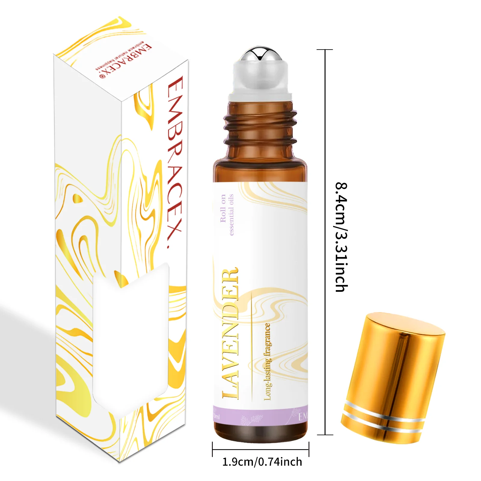 2PC 10ML Fragrance Oils Roller Fragrance Oil Lavender Lollipiop Cookie Vanilla Coconut Scent Long Lasting Gift To Friends - Image 3
