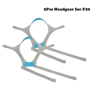 2Pcs Headgear for F20 Mask with Magnetic Clips Soft Replacement Headgear Straps for F20(Without Mask)
