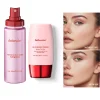 2pcs Base Makeup Kit Mattifying Oil Control Setting Spray & Blur Magnet Primer Matte Finish Moisturizing Under Makeup Waterproof