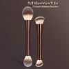 2pcs Professional Double-Ended Face Makeup Brush Set with Tip Powder & Blush Applicator - Soft Nylon Bristles Suitable for Skin