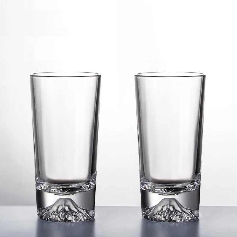 2pcs Sets Japanese Style Mount Fuji Glass Cup Snow Mountain Cup Snowflake Pattern Cocktail Glass Exquisite Foreign Wine Glass - Image 5