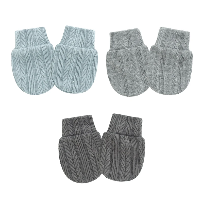 3 Pairs Newborn Gloves Jacquard Anti Scratch Infant Gloves Cotton Newborn Gift Baby Gloves Kids Care Toddler Accessories - Image 4
