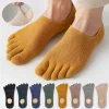 3 Pairs/lot Men's Socks Breathable Sweat Novelty Toe Socks Fashion Casual Breathable Finger Boat Sock High Quality Sox for Male