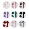 3 Piece Set Hat Scarf Gloves Set Long Scarf Soft Material Woolen Head Cap Neck Protection Design Anti Slip Gloves