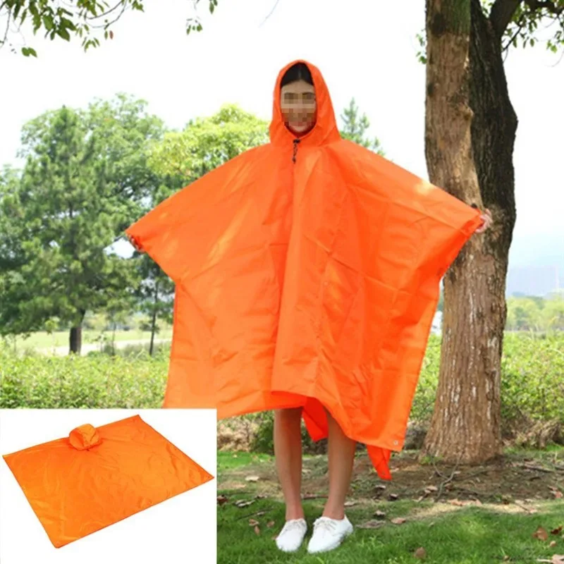 3 in 1 Waterproof Adult Long Raincoat Women Men Rain Coat Jacket Hooded Poncho for Outdoor Hiking Travel Fishing Rainwear Suit - Image 4