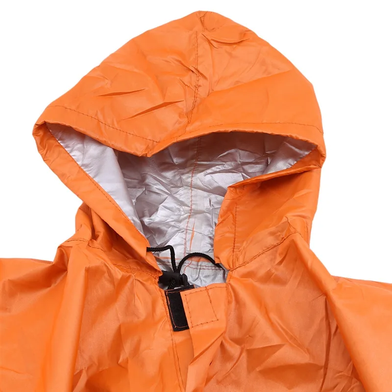 3 in 1 Waterproof Adult Long Raincoat Women Men Rain Coat Jacket Hooded Poncho for Outdoor Hiking Travel Fishing Rainwear Suit - Image 6
