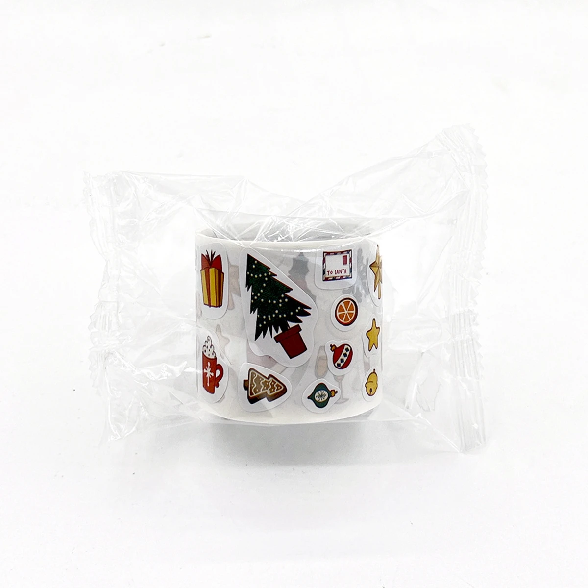 300pcs/roll Cartoon Christmas Theme Gift Tag Sticker Holiday Birthday Party Gift Decoration Praise Sticker Reward Stickers Label - Image 5