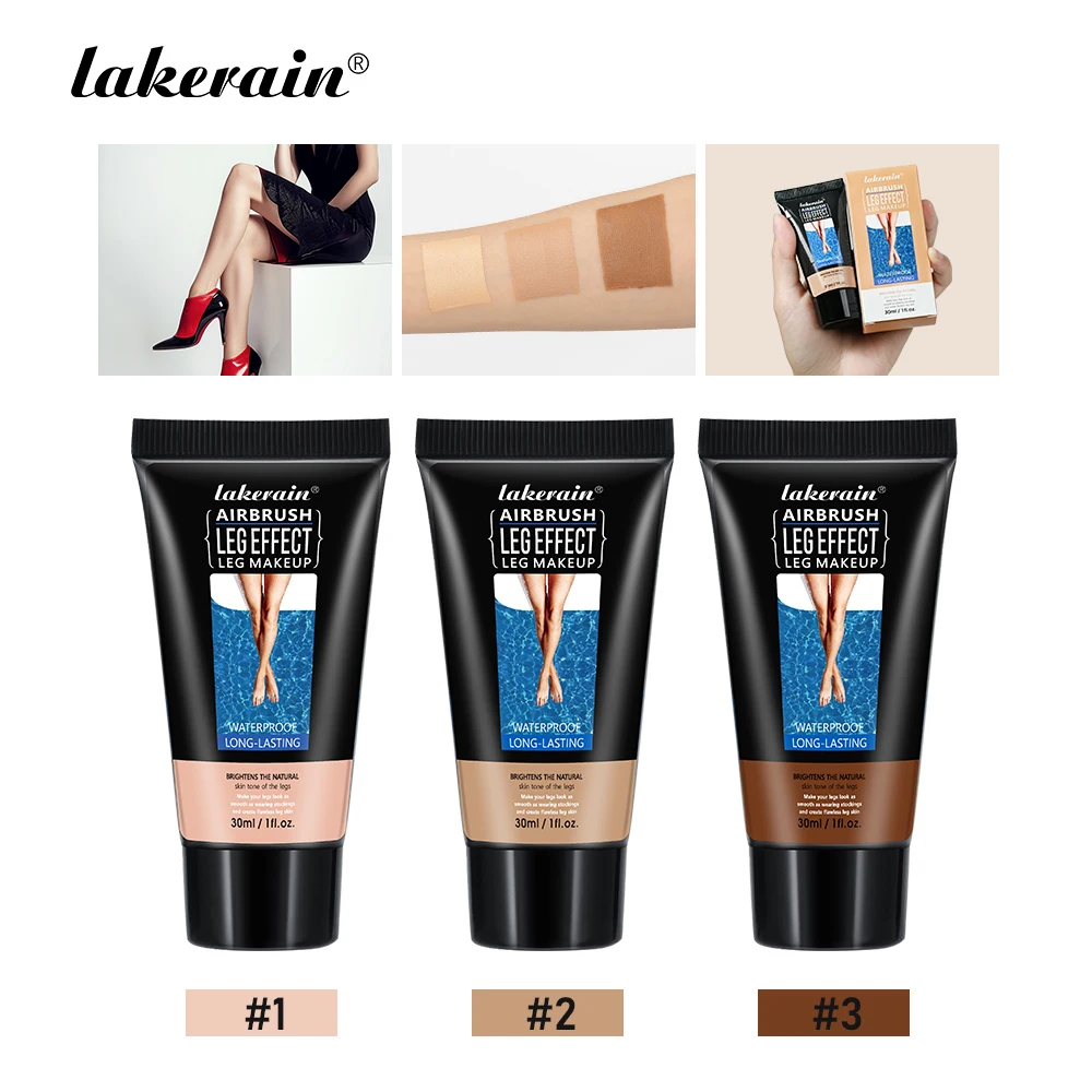 30g Leg Foundation Blemish Cover Makeup Moisturizing Body Foundation Fake Lotion Even Skin Skin Tanning Tone Care Tan Cream Body - Image 5