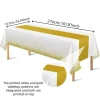 3/1pcs Disposable Tablecloth Party Rectangle Bronzing Waterproof Table Cloth for Wedding Birthday Party Home Decor