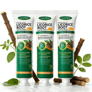 3/5pcs SADOER Licorice Root Vitamin C Hand Cream Hydrate Moisturizing Whiten Skin Remove Blemish Anti Wrinkle Hand Lotion 30g