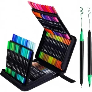 36-120 Colors Double Head Markers Tip Art Supplies Drawing Brush Pen Colors Set For Gift Pens Pencils Writing Office School