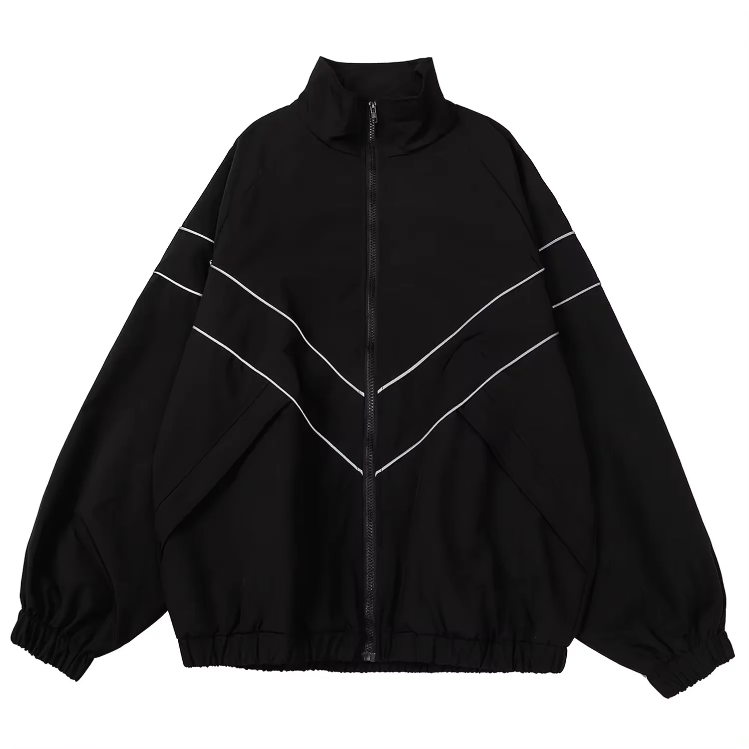 3M Reflect Functional Jacket Men Black Windbreaker Coats Spring Autumn Outdoor Windproof Waterproof Night Riding Zipper Jackets - Image 2