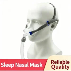 3PCS CPAP Nasal Pillow Mask with S/M/L Silicone Cushion Adjustable Soft Headband Flexible AntiLeak Sleep Apnea Breathing Machine