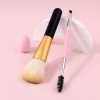 3Pcs Makeup Tool Set,Face Brush,Dual-ended Brow Brush and Soft Makeup Sponge,Portable Cosmetic Kit fo Daily Makeup&Travel Makeup
