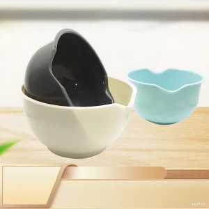 3Pcs Salad Bowls Plastic MIxing Bowl For Fruits Vegetables Food Snacks Easy Cleaning Kitchen Tool