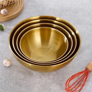 3Pcs Stainless Steel Mixing Bowls Set Large Salad Bowl Dough Kneading Kitchen Accessories Cocina Accesorios Home Items