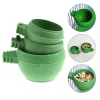 3Pcs/Set Parrot Mini Water Bowl bird food bowl bird food box food jar birdcage universal wire cage feed box bird supplies