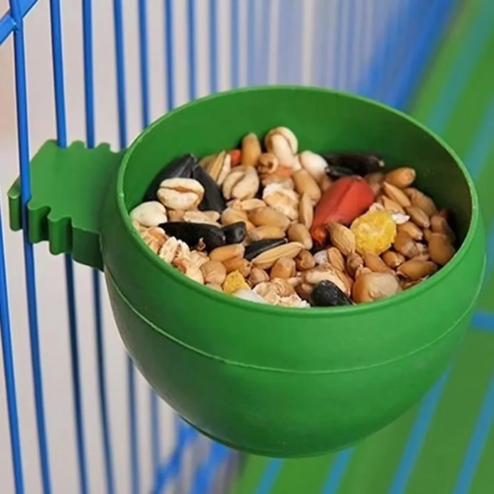 3Pcs/Set Parrot Mini Water Bowl bird food bowl bird food box food jar birdcage universal wire cage feed box bird supplies - Image 5