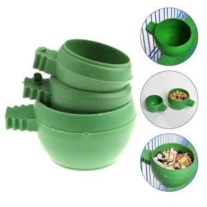 3Pcs/Set Parrot Mini Water Bowl bird food bowl bird food box food jar birdcage universal wire cage feed box bird supplies