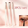 3Pcs/set Blade Eyeliner Brushes Eyebrow Brush Portable Flat Fine Eye Liner Brow Contour Makeup Brush Make Up Tool